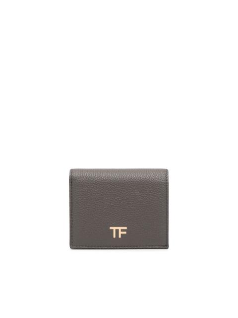 TOM FORD mini logo-plaque leather wallet
