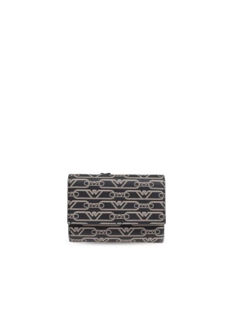 EMPORIO ARMANI monogram wallet