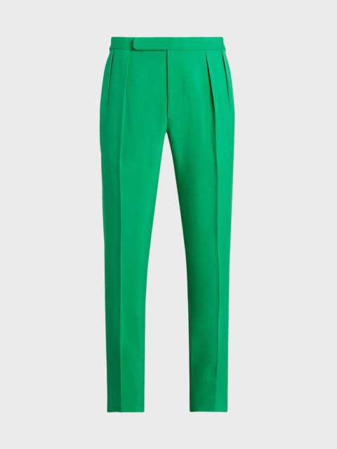 Ralph Lauren Men's Gregory Silk Pleated Trousers