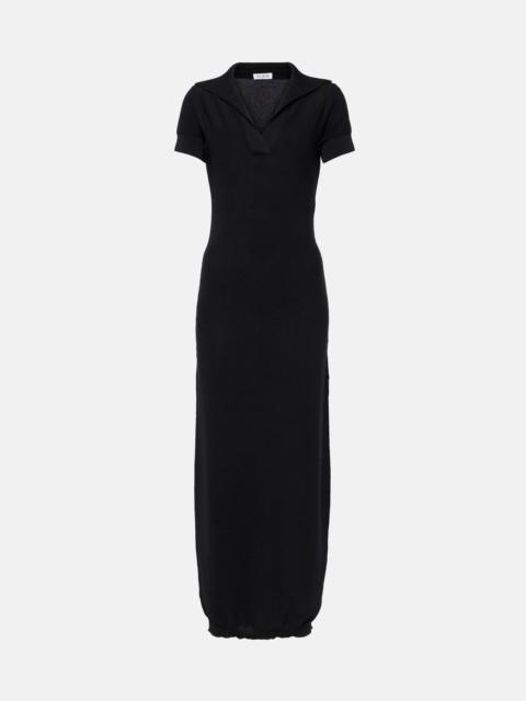 Alaïa Semi-sheer polo dress