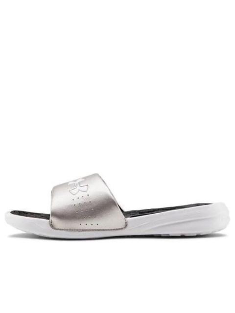 Under Armour (WMNS) Under Armour Playmaker Fixed Strap Sandals Silver/Gray 3000063-002