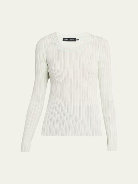Proenza Schouler Fedda Ribbed Wool Top