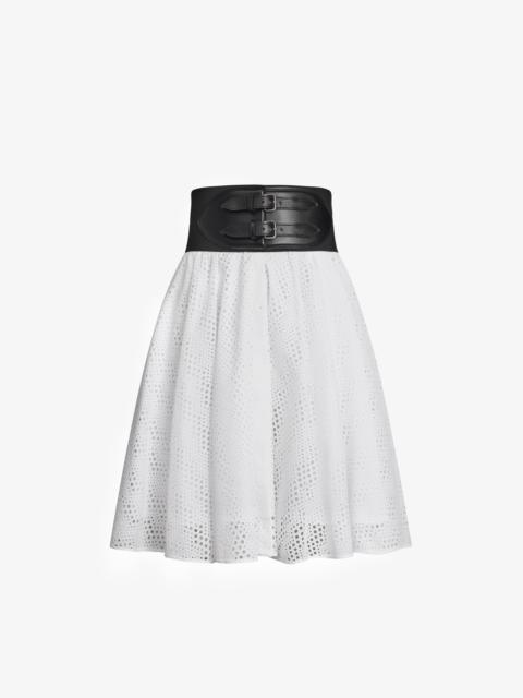 Alaïa BELTED WITH BRODERIE ANGLAISE