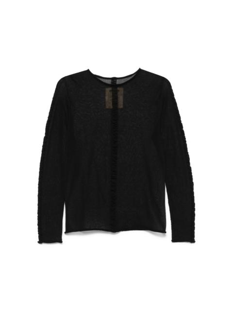 UMA WANG ruched-detailed top