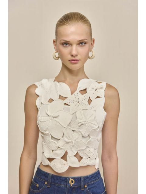 Cult Gaia HARRINGTON CROCHET TOP