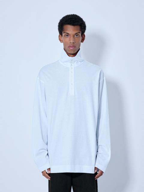 Dries Van Noten Hegon Long Sleeve Polo Shirt