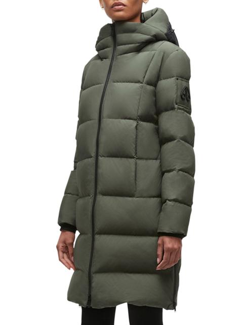 MOOSE KNUCKLES Moose Knuckles Saulteaux Long Down Jacket in Army at Nordstrom