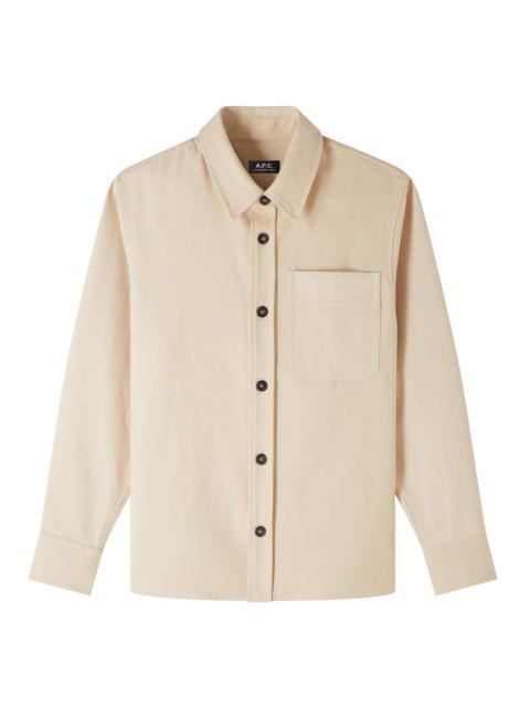 A.P.C. BASILE BRODÉE POITRINE OVERSHIRT