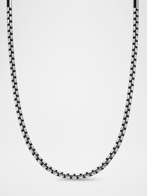 DAVID YURMAN Men's Box Chain Necklace in Silver, 3.6mm, 26"L