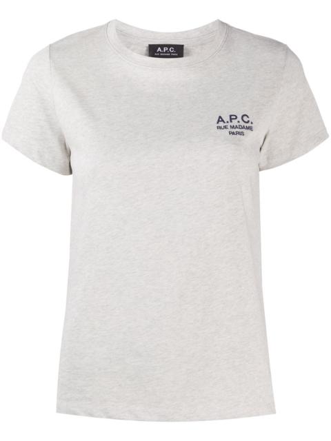 A.P.C. logo print t-shirt