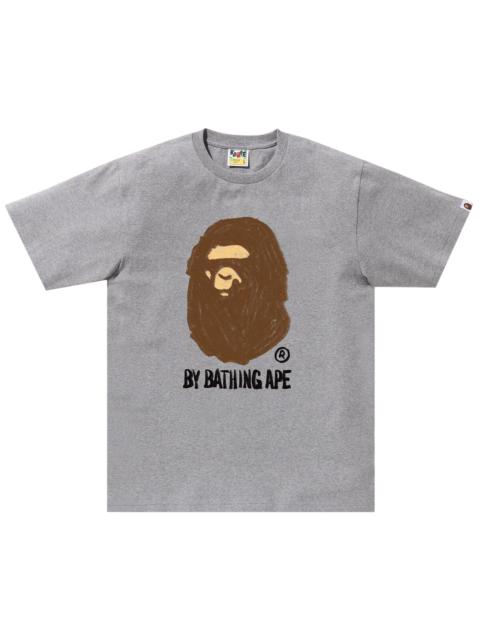 A BATHING APE® BAPE Hand Draw By Bathing Ape Tee 'Grey'