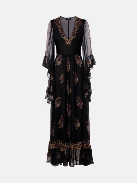 Etro Paisley silk maxi dress
