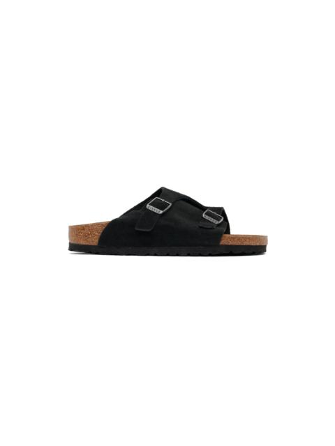 Black Narrow Zürich Sandals