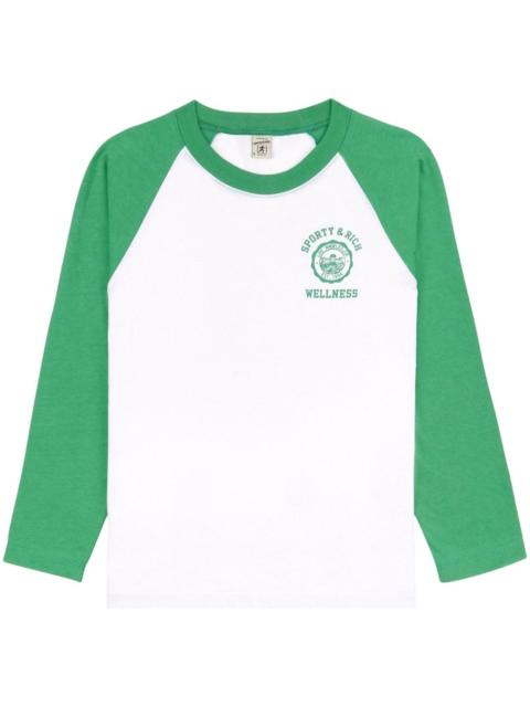 Sporty & Rich Emblem 로고 인쇄 티셔츠
