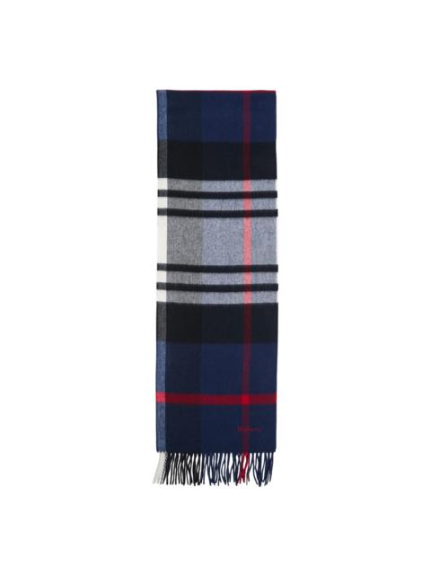 Mulberry Small Check Merino Wool Scarf