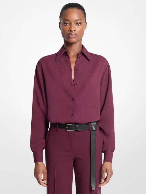MICHAEL KORS COLLECTION Katie Viscose Georgette Button Down Shirt