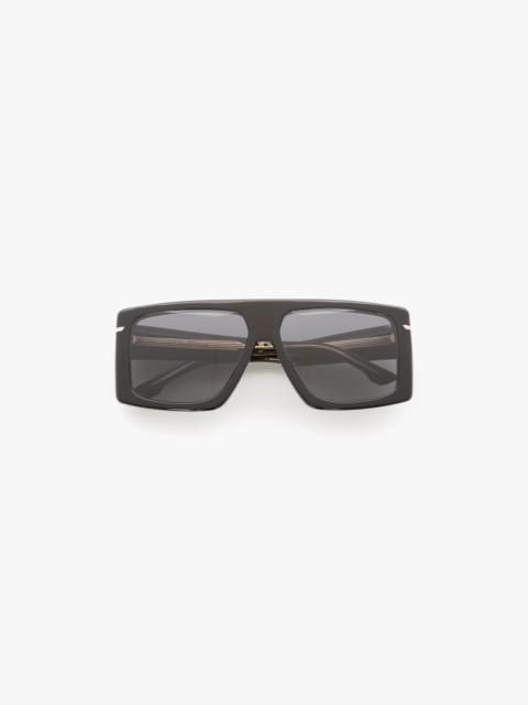 Victoria Beckham Oversized Flat Top Frame In Black
