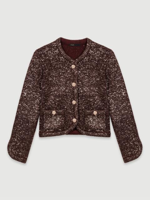 maje Sequinned cardigan