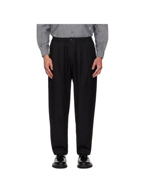NEIGHBORHOOD Black Baggy Silhouette Easy Trousers