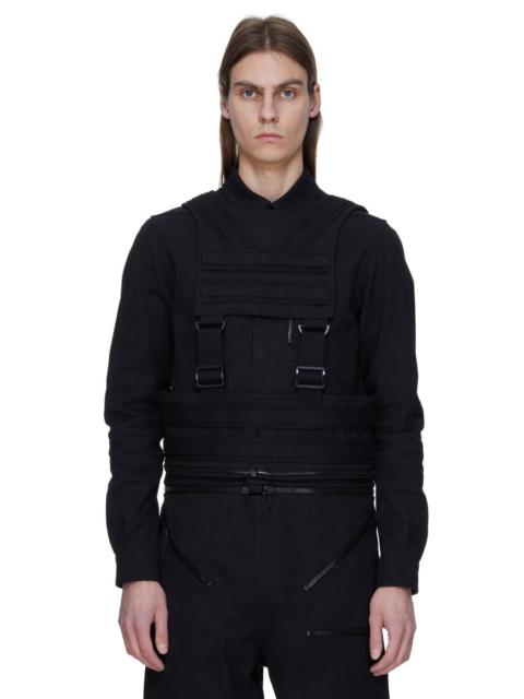 Rick Owens Black Concordians Harness Vest