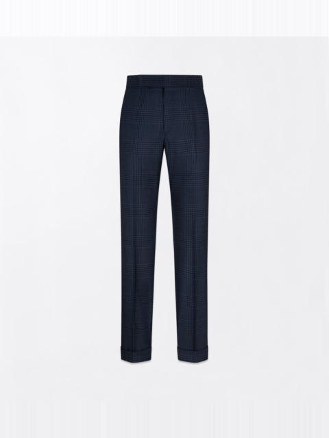 TOM FORD GRAND CHECK FLAT FRONT PANT