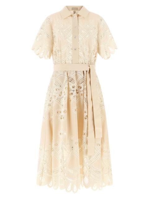ELIE SAAB Carving Embroidery Dress
