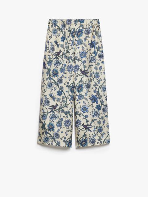 WEEKEND Max Mara TORTONA Wide-fit silk twill trousers