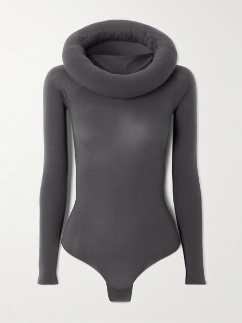 Alaïa Hooded Stretch-jersey Bodysuit