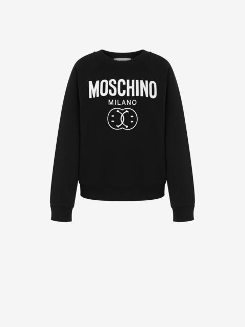Moschino DOUBLE SMILEY® ORGANIC COTTON SWEATSHIRT