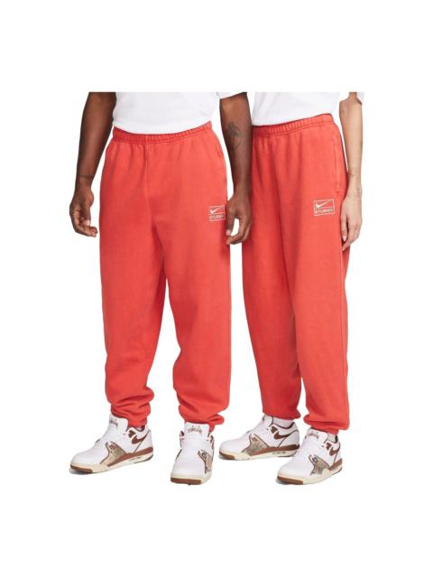 Nike Nike x Stussy Pigment Dyed Fleece Sweatpants 'Habanero Red' FJ9157-642