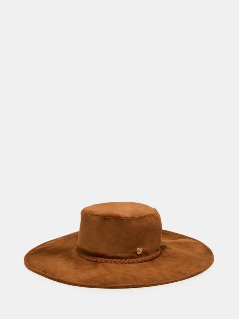 STEVE MADDEN CHLOE FAUX SUEDE FLOPPY FEDORA TIRAMISU