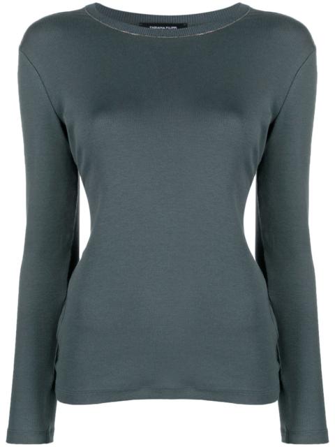 FABIANA FILIPPI bead-detailing fine-knit jumper