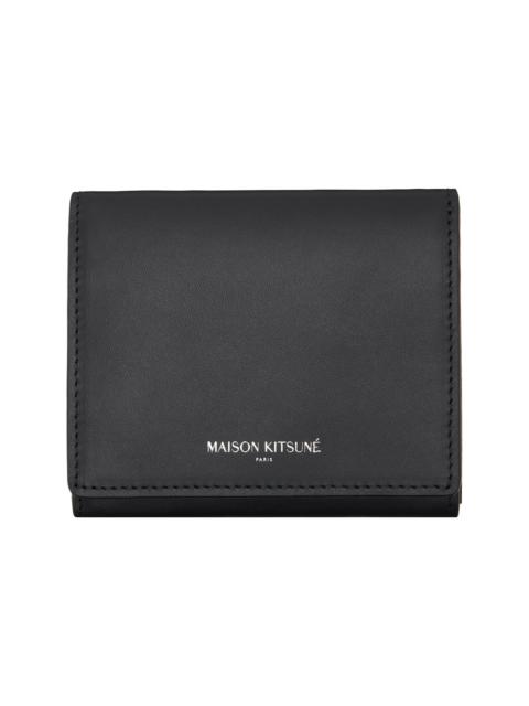 Maison Kitsuné Black 'Maison Kitsuné Paris' Trifold Wallet