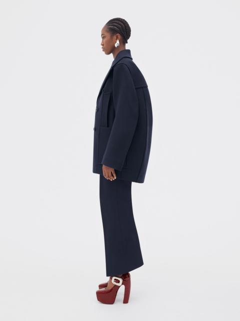 Bottega Veneta stretch felted wool coat