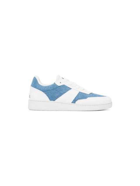 A.P.C. White & Blue Plain Sneakers