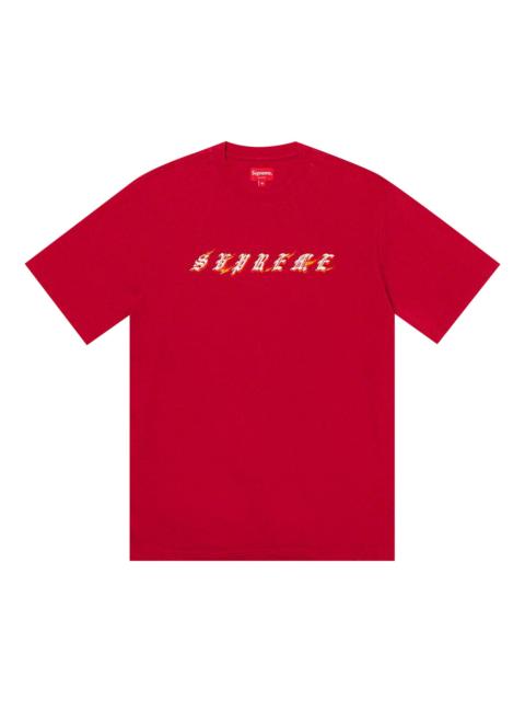 Supreme Supreme Flames Short-Sleeve Top 'Red'