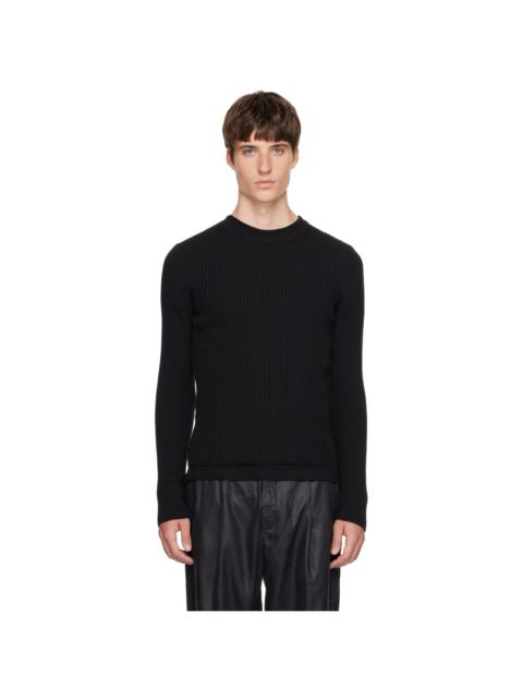 Our Legacy Black Compact Roundneck Sweater