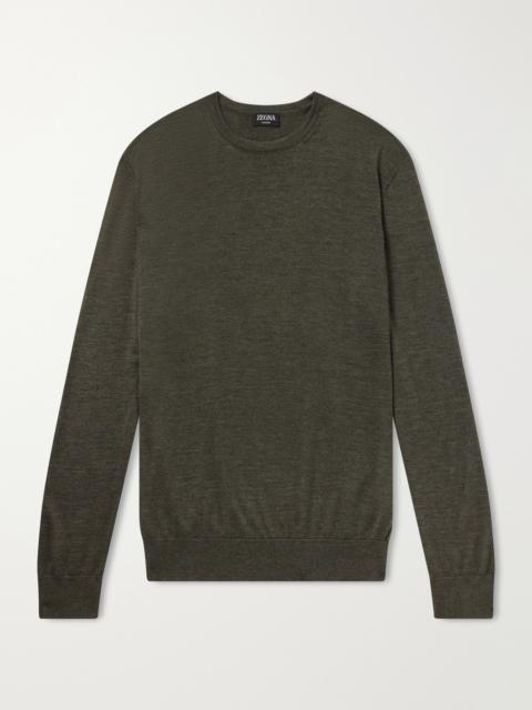 ZEGNA Cashmere and Silk-Blend Sweater