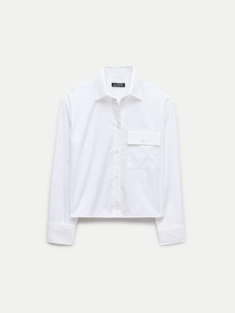 J.CREW Esme cropped button-up shirt in Greenwich poplin