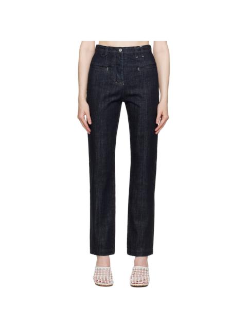 JACQUEMUS Navy La Croisière 'Le De-Nimes Norma' Jeans
