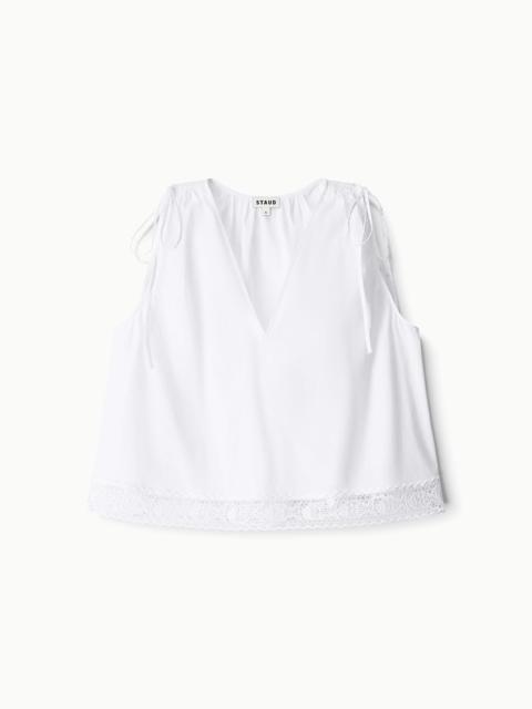 STAUD STAUD ELENA TOP WHITE