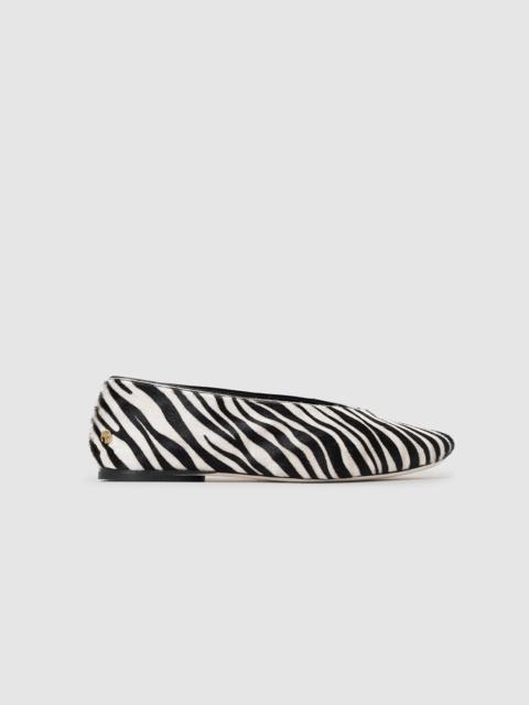 ANINE BING Ana Flats Calf Hair - Zebra