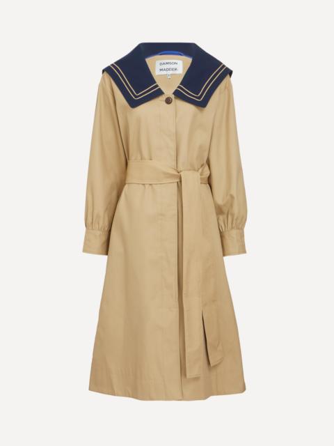 DAMSON MADDER. Ella Navy Tan Trench Coat