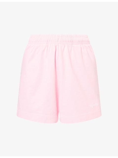 Sporty & Rich Fitness 94 Disco Cotton Shorts