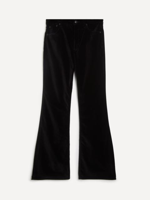 rag & bone Dahlia Flare Black Velvet Jeans