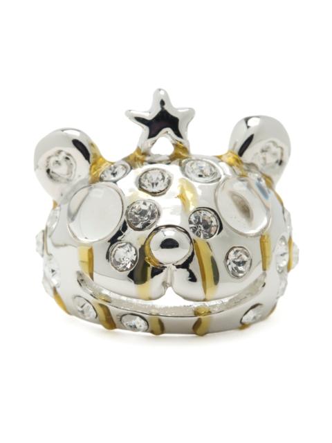 Collina Strada GOLD STRIPE FRECKLES PRINCESS BEAR RING