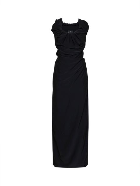 Vivienne Westwood Black viscose and silk Ginnie Amber long dress