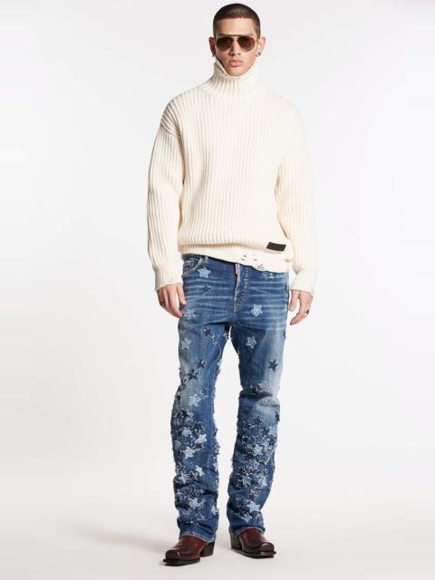 DSQUARED2 MEDIUM STARS WASH ROADIE JEANS
