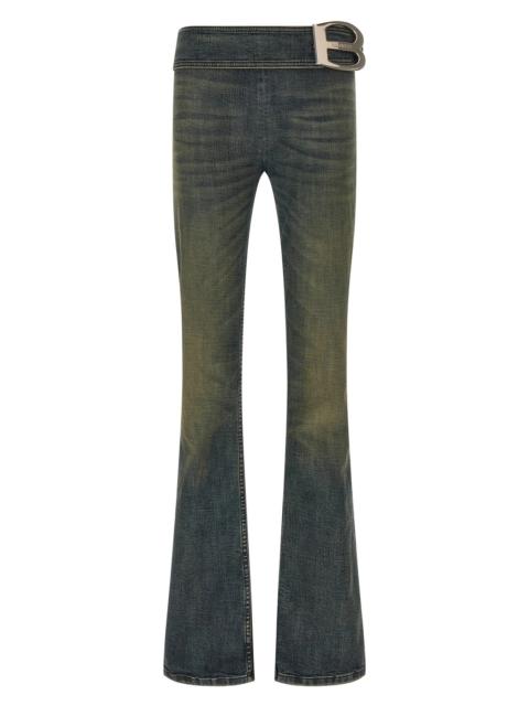 BALENCIAGA 'Bootcut Buckle' jeans