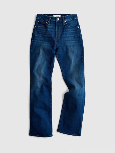 Madewell The Flare Crop Jean in Super Stretch Denim